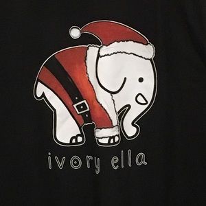 Ivory Ella Fit Coal Santa Suit Tee- XXL